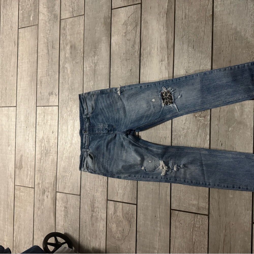 Ksubi Blue Skinny Jeans with Distressed Details